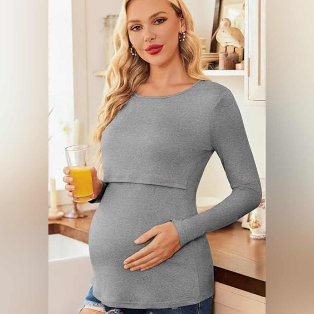 Breastfeeding Nursing Shirt long sleeve |S| NWT